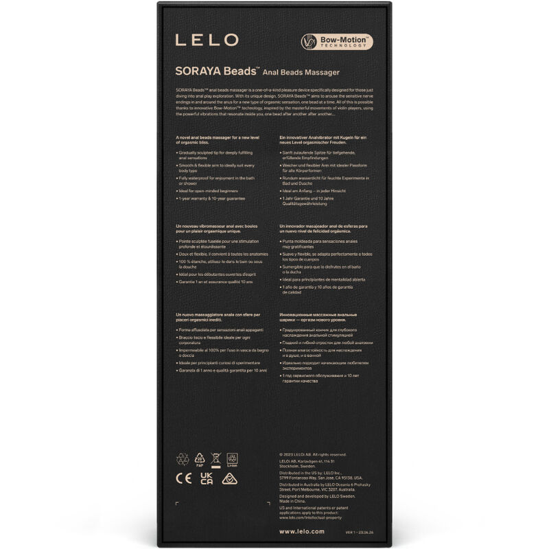 Lelo-Soraya Beads Massaggiatore anale in Silicone · Giocattoli anali (imaginea 5)