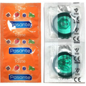 Pasante-Preservativi Sapore Menta, Pacchetto 144 Pezzi-Lattice