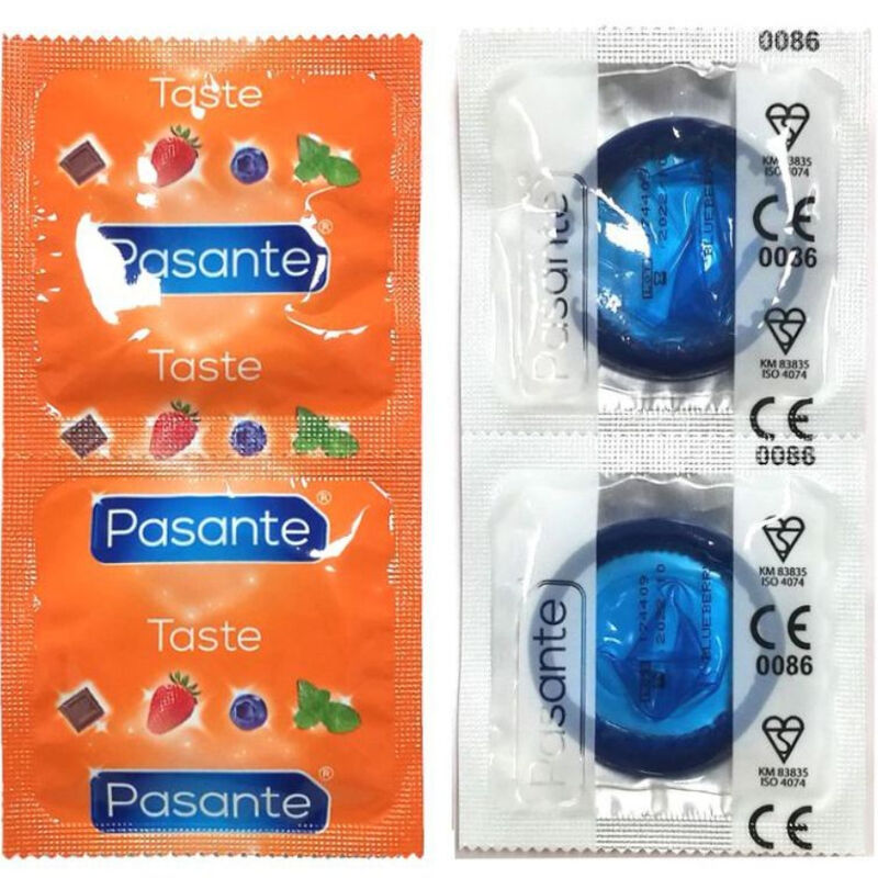 Pasante-Preservativi Aroma Mirtillo, Pacchetto 144 Pezzi