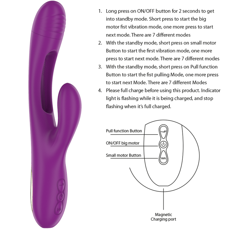 Intense High Tech-Apollo Vibratore Multifunzione Ricaricabile 7 · Vibratori (imaginea 4)