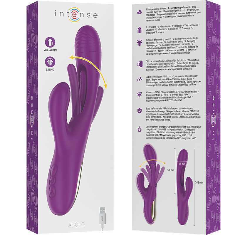Intense High Tech-Apollo Vibratore Multifunzione Ricaricabile 7 2 Intense High Tech-Apollo Vibratore Multifunzione Ricaricabile 7 · Vibratori (imaginea 2)