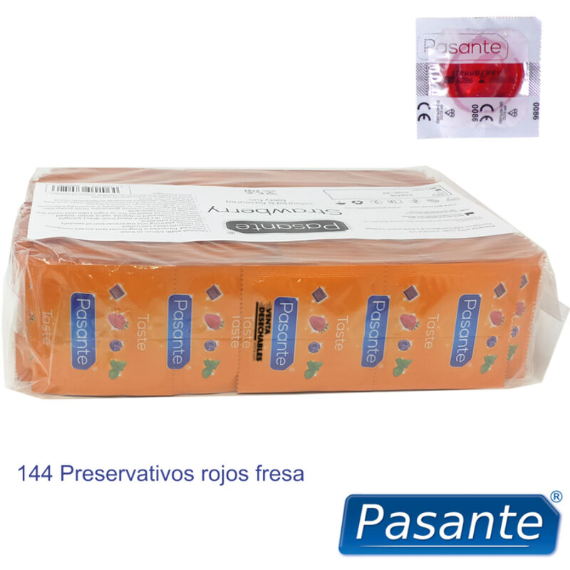 Pasante-Preservativi con Aroma di Fragola, Pacchetto 144 Pezzi-Lattice 3 Pasante-Preservativi con Aroma di Fragola, Pacchetto 144 Pezzi-Lattice · Preservativi (imaginea 3)
