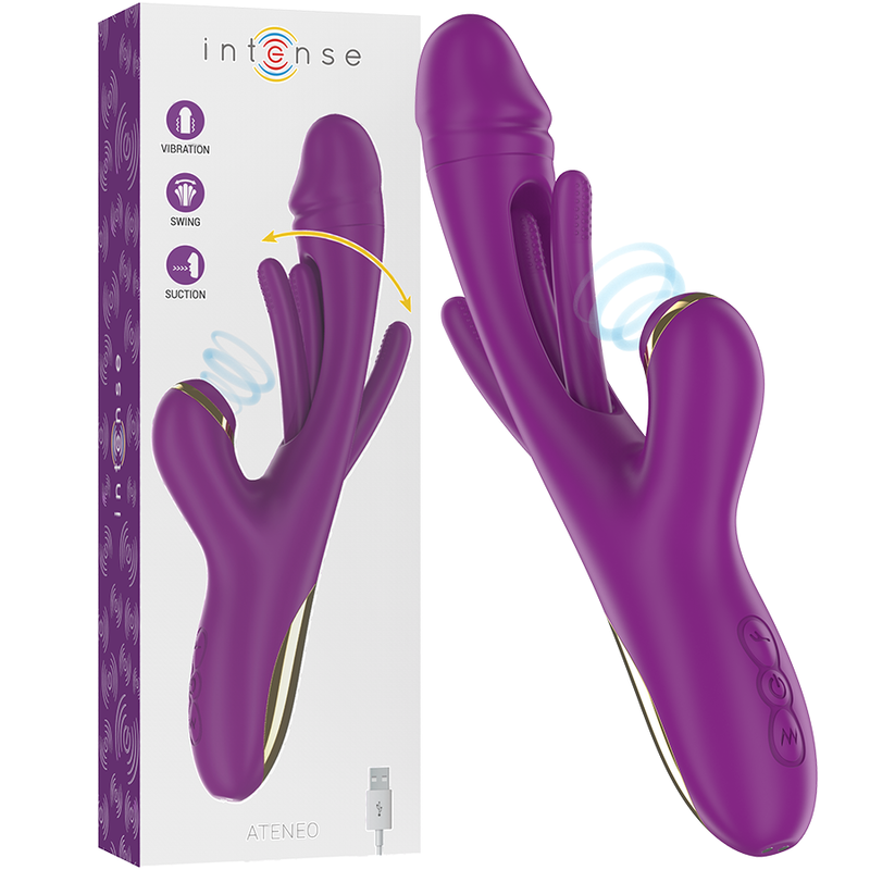Intense High Tech-Ateneo Vibratore Multifunzione Ricaricabile 7