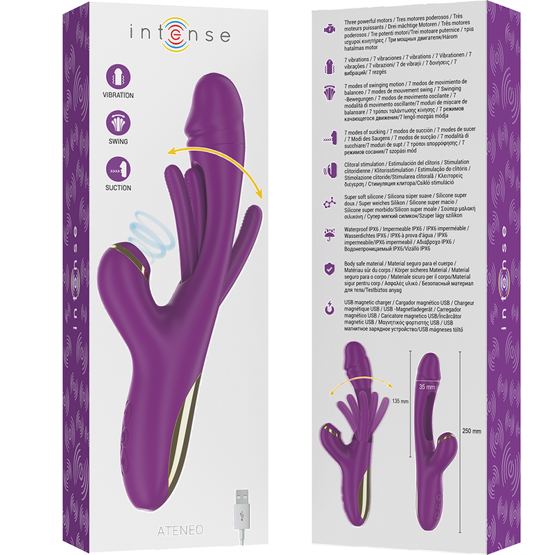 Intense High Tech-Ateneo Vibratore Multifunzione Ricaricabile 7 · Vibratori (immagine 4)