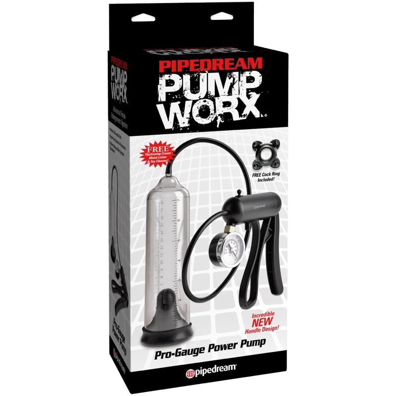 Pump Worx-Pro-gauge Pompa per vuoto Trasparente-Silicone — PIPEDREAMS · Anelli & Guaine per pene (immagine 2)