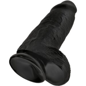 King Cock-Chubby Penis Realist 23 cm Nero-PVC, Ventosa — PIPEDREAMS · Dildo & Stimolatori (imaginea 6)
