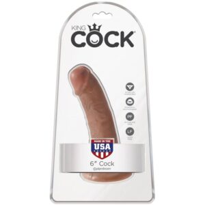 King Cock-Pene Realist 15 cm Caramel-Waterproof, Ventosa — PIPEDREAMS · Dildo & Stimolatori (imaginea 6)