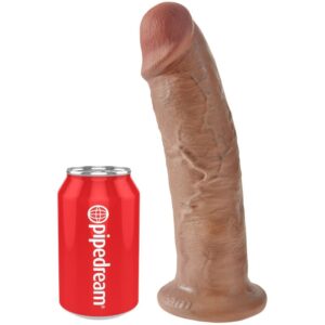 King Cock-Penis Realist 24 cm Caramel-PVC, Impermeabile, Ventosa