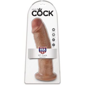 King Cock-Penis Realist 24 cm Caramel-PVC, Impermeabile, Ventosa — PIPEDREAMS · Dildo & Stimolatori (immagine 6)