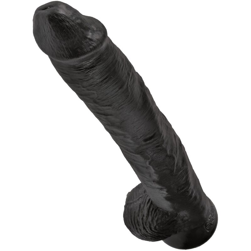 King Cock-Pene realistico con testicoli 30.5 cm Nero-PVC, Ventosa — PIPEDREAMS · Dildo & Stimolatori (immagine 4)