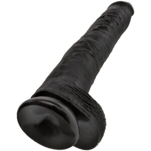 King Cock-Pene realistico con testicoli 30.5 cm Nero-PVC, Ventosa — PIPEDREAMS · Dildo & Stimolatori (immagine 5)