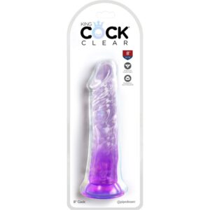 King Cock-Dildo Realistico Trasparente 19.7 cm con Ventosa — PIPEDREAMS · Dildo & Stimolatori (immagine 2)
