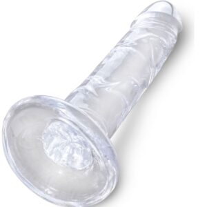 King Cock-Pene Realist Trasparente 15.5 cm-TPE, impermeabile — PIPEDREAMS · Dildo & Stimolatori (imaginea 3)
