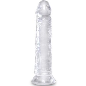 King Cock-Dildo Realist Trasparente 19.7 cm-TPE, impermeabile — PIPEDREAMS · Dildo & Stimolatori