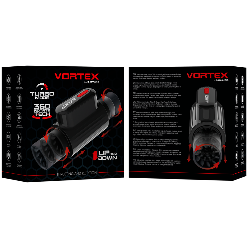 Jamyjob-Vortice Masturbatore Maschile Su-Giù con Rotazione 360° · Masturbatori (imaginea 7)