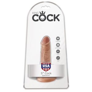 King Cock-Dildo Realist 12 cm Caramel-PVC, Ventosa — PIPEDREAMS · Dildo & Stimolatori (imaginea 4)