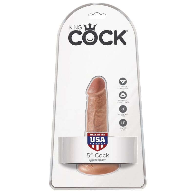 King Cock-Dildo Realist 12 cm Caramel-PVC, Ventosa — PIPEDREAMS · Dildo & Stimolatori (imaginea 4)