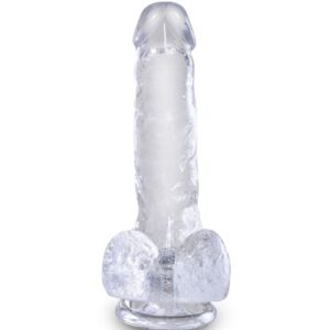King Cock-Clear Pene Realistico Trasparente con Testicoli 13.5 cm — PIPEDREAMS · Dildo & Stimolatori (imaginea 5)
