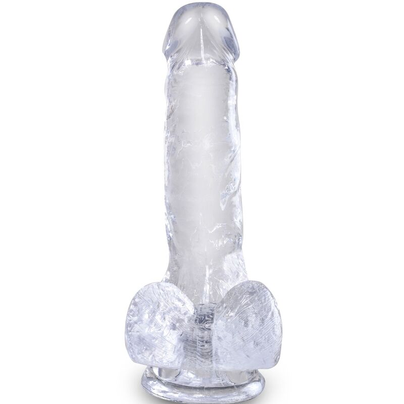 King Cock-Clear Pene Realistico Trasparente con Testicoli 13.5 cm — PIPEDREAMS · Dildo & Stimolatori (imaginea 5)