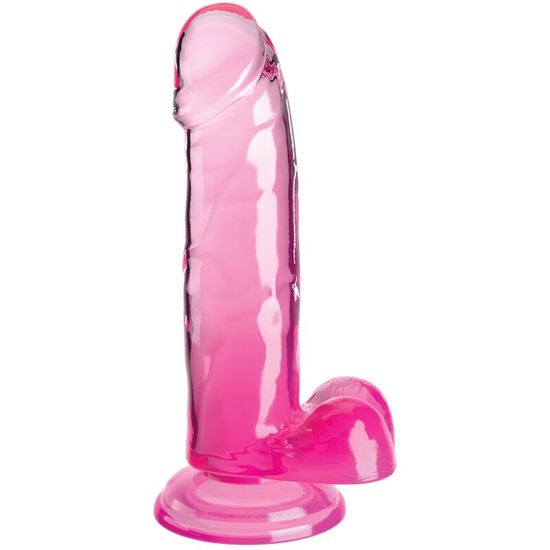 King Cock-Dildo Realist Trasparente con testicoli 15.2 cm 1 King Cock-Dildo Realist Trasparente con testicoli 15.2 cm — PIPEDREAMS · Dildo & Stimolatori