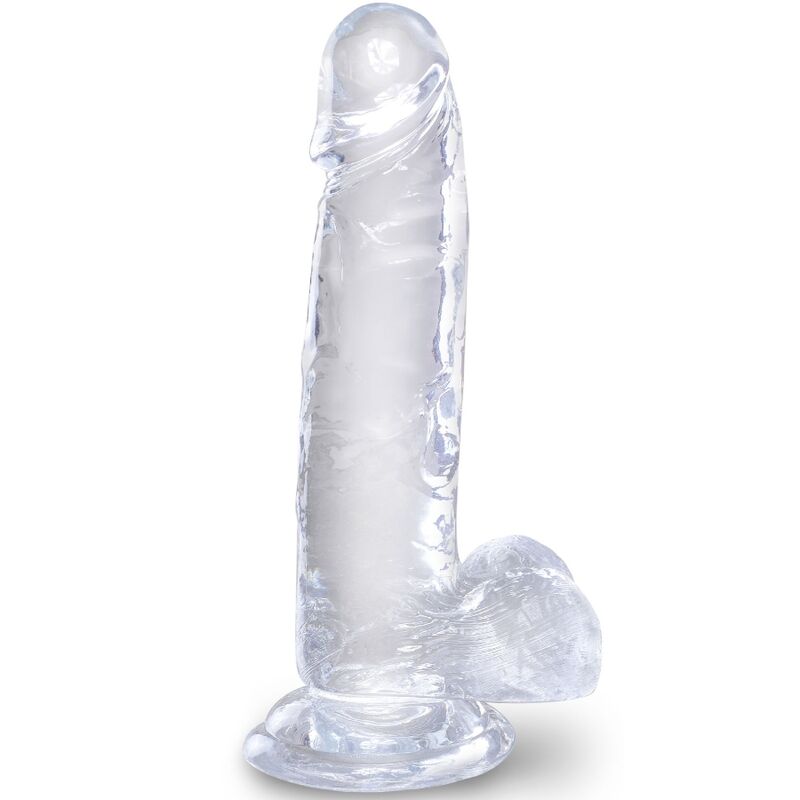 King Cock-Clear Penis Realist Trasparente con testicoli, 15.2 cm 1 King Cock-Clear Penis Realist Trasparente con testicoli, 15.2 cm — PIPEDREAMS · Dildo & Stimolatori