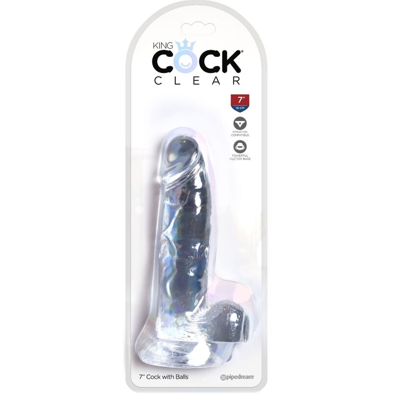 King Cock-Clear Penis Realist Trasparente con testicoli, 15.2 cm 5 King Cock-Clear Penis Realist Trasparente con testicoli, 15.2 cm — PIPEDREAMS · Dildo & Stimolatori (imaginea 5)