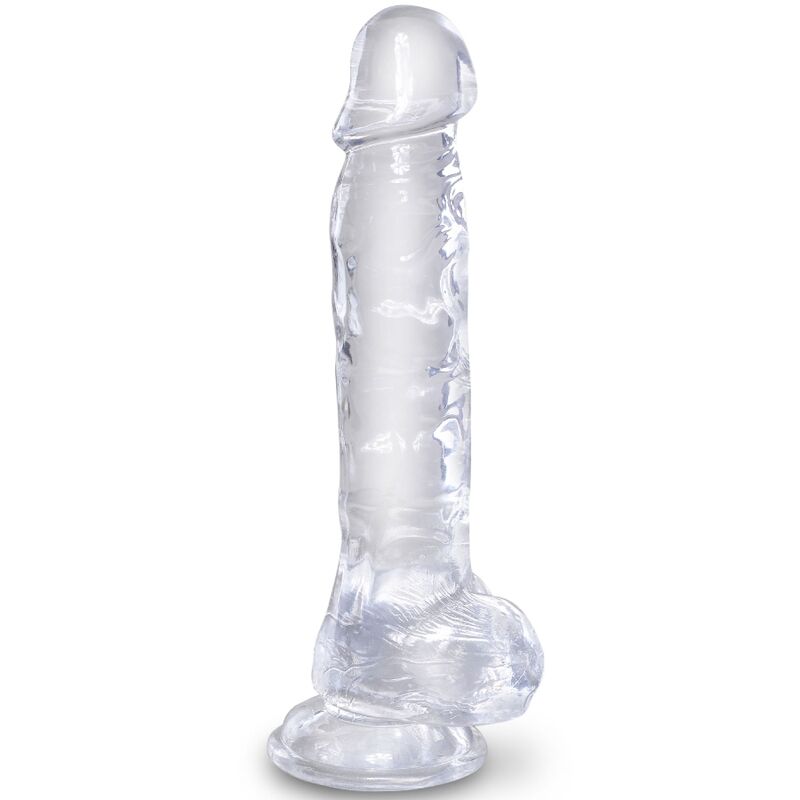 King Cock-Clear Penis Realistico con Testicoli 16.5 cm Trasparente-TPE 1 King Cock-Clear Penis Realistico con Testicoli 16.5 cm Trasparente-TPE — PIPEDREAMS · Dildo & Stimolatori