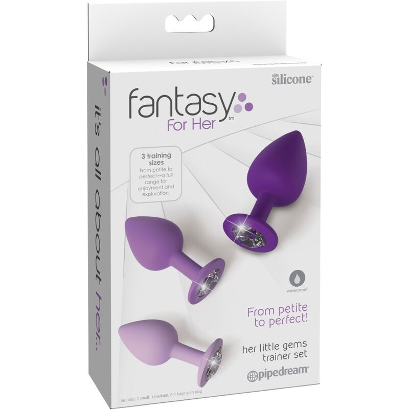 Fantasy For Her-Set Plug anale Viola-Silicio, impermeabile — PIPEDREAMS · Accessori BDSM (immagine 4)