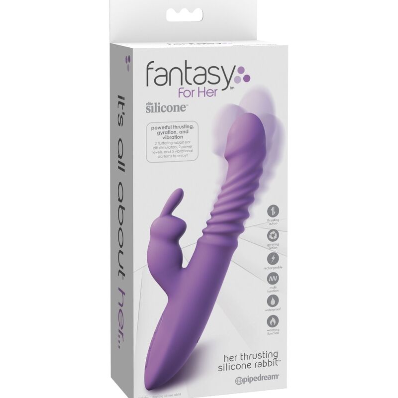 Fantasy For Her-Stimolatore Clitoride Rabbit con Funzione Riscaldamento — PIPEDREAMS · Vibratori (immagine 5)
