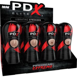 Pdx Elite-Stroker Set 12 Pezzi: 6x Vagina, 3x Anale, 3x Oral-TPE — PIPEDREAMS · Masturbatori