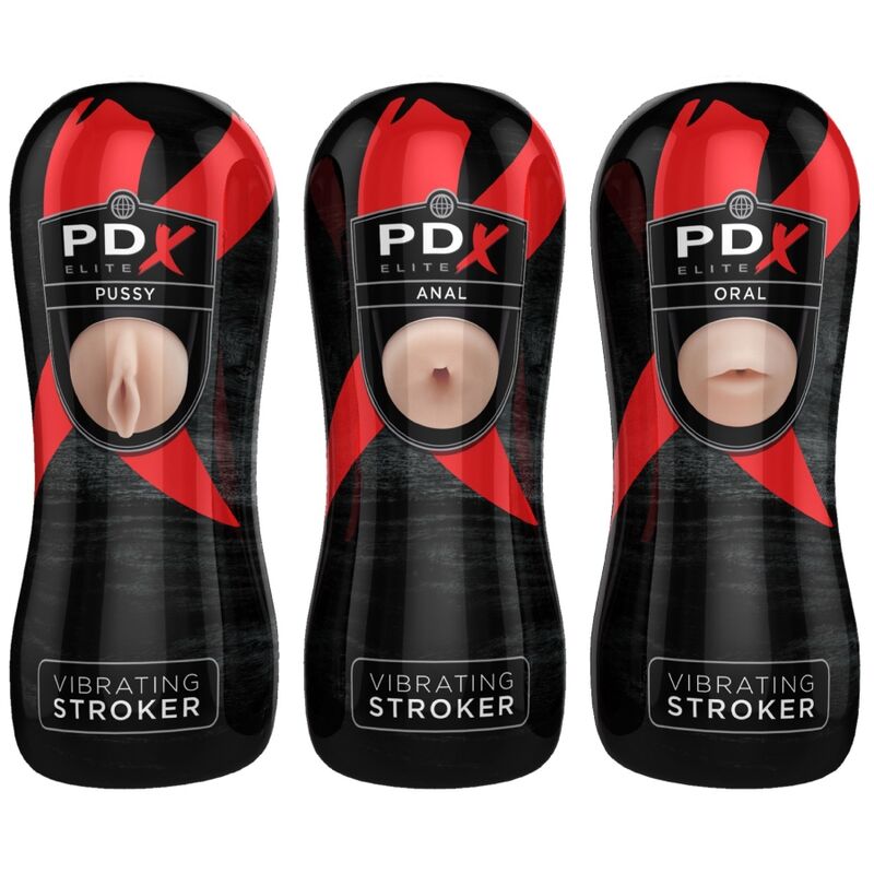 Pdx Elite-Stroker Set 12 Pezzi: 6x Vagina, 3x Anale, 3x Oral-TPE 2 Pdx Elite-Stroker Set 12 Pezzi: 6x Vagina, 3x Anale, 3x Oral-TPE — PIPEDREAMS · Masturbatori (imaginea 2)