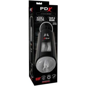 Pdx Elite-Stroker Ultimate Milker con Voce-Silicone, 10 velocità