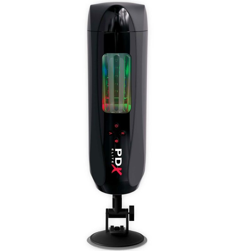 Pdx Elite-Stroker Ultimate Milker 2 Rotativo & Vibratore-TPE, 10