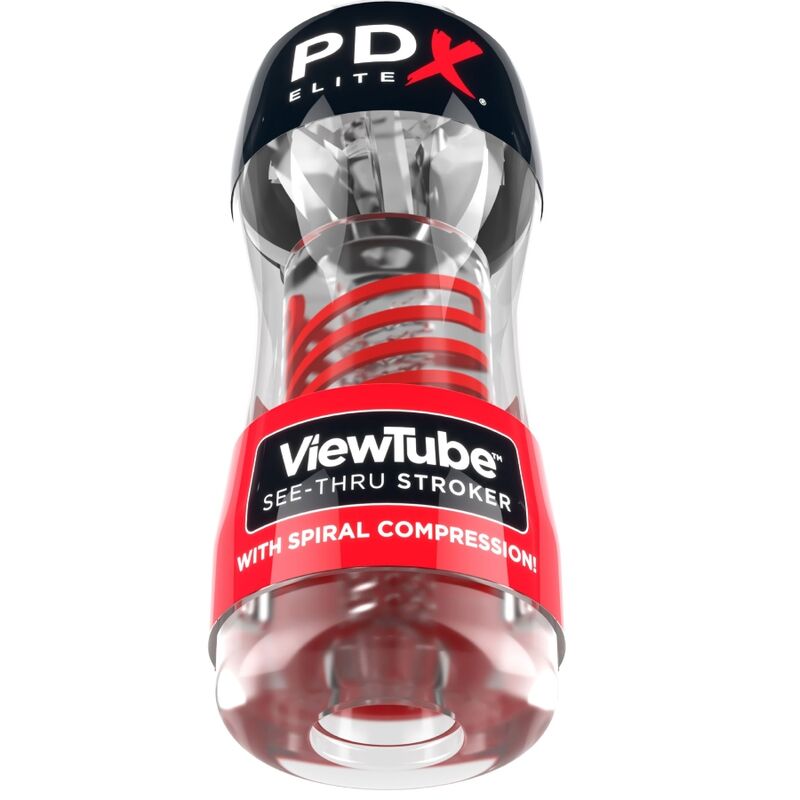 Pdx Elite-Stroker Viewtube 2 Compressione Spirale Trasparente-TPE 2 Pdx Elite-Stroker Viewtube 2 Compressione Spirale Trasparente-TPE — PIPEDREAMS · Masturbatori (immagine 2)