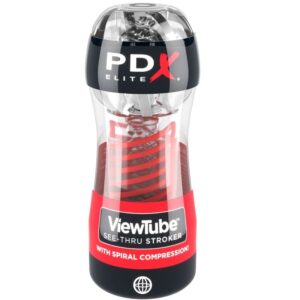 Pdx Elite-Stroker Viewtube 2 Compressione Spirale Trasparente-TPE