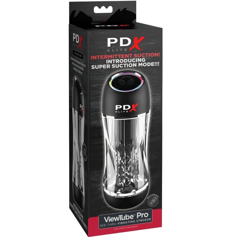 Pdx Elite-Stroker Viewtube Pro Vibrator Trasparente-10 velocità 2 Pdx Elite-Stroker Viewtube Pro Vibrator Trasparente-10 velocità — PIPEDREAMS · Masturbatori (imaginea 2)