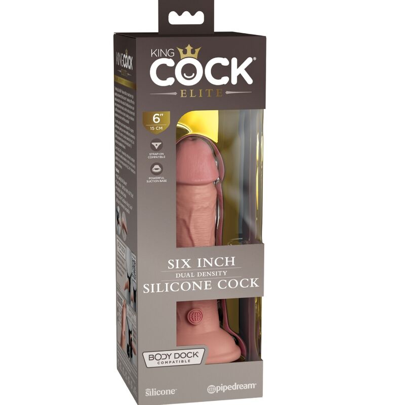 King Cock-Elite Dildo Realistico in Silicone 15.2 cm-Ventosa 3 King Cock-Elite Dildo Realistico in Silicone 15.2 cm-Ventosa — PIPEDREAMS · Dildo & Stimolatori (imaginea 3)
