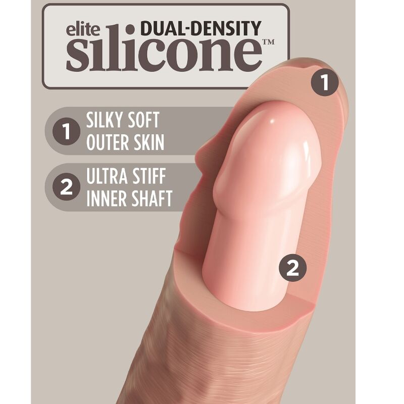 King Cock-Elite Dildo Realistico in Silicone 15.2 cm-Ventosa — PIPEDREAMS · Dildo & Stimolatori (imaginea 5)