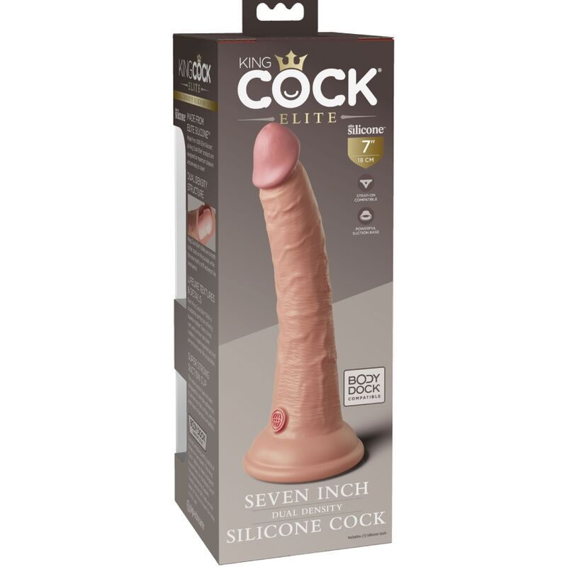 King Cock-Elite Dildo Realista in Silicone, 17.8 cm-Ventosa 5 King Cock-Elite Dildo Realista in Silicone, 17.8 cm-Ventosa — PIPEDREAMS · Dildo & Stimolatori (immagine 5)