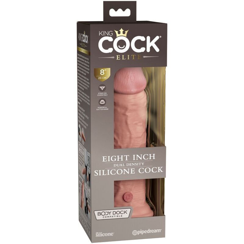 King Cock-Elite Dildo in Silicone Realistico 20.3 cm-Ventosa — PIPEDREAMS · Dildo & Stimolatori (imaginea 4)