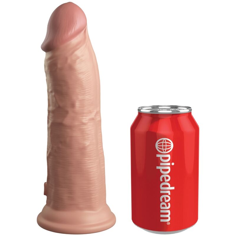 King Cock-Elite Dildo Realistico con Vibrazioni in Silicone, 20,3 cm