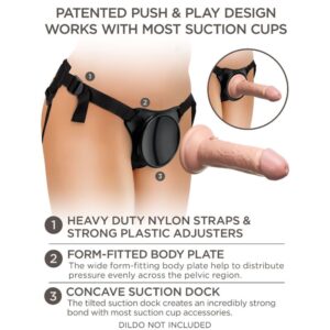 King Cock-Elite Imbracatura Regolabile per Principianti-Silicone, Ventosa 15 King Cock-Elite Imbracatura Regolabile per Principianti-Silicone, Ventosa — PIPEDREAMS · Strap-on & Imbracature (imaginea 7)