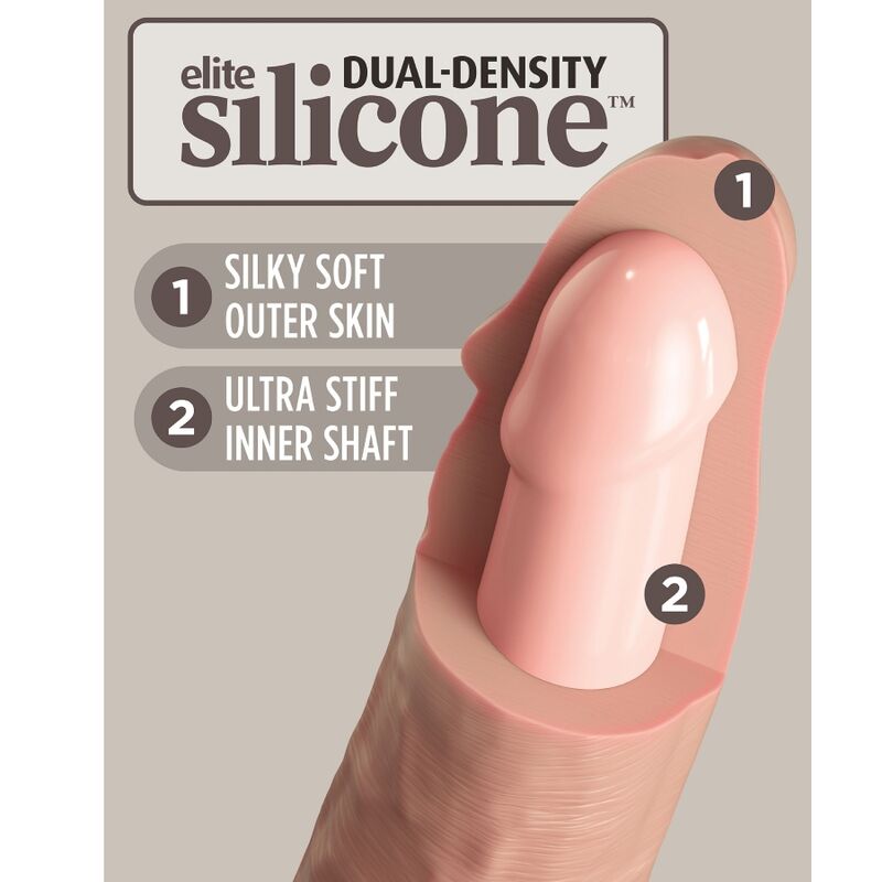 King Cock-Imbracatura Regolabile Elite con Dildo 15,2 cm — PIPEDREAMS · Strap-on & Imbracature (imaginea 10)