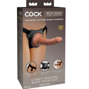 King Cock-Elite Comfy Imbracatura Regolabile con Dildo 17.8 cm-Silicone