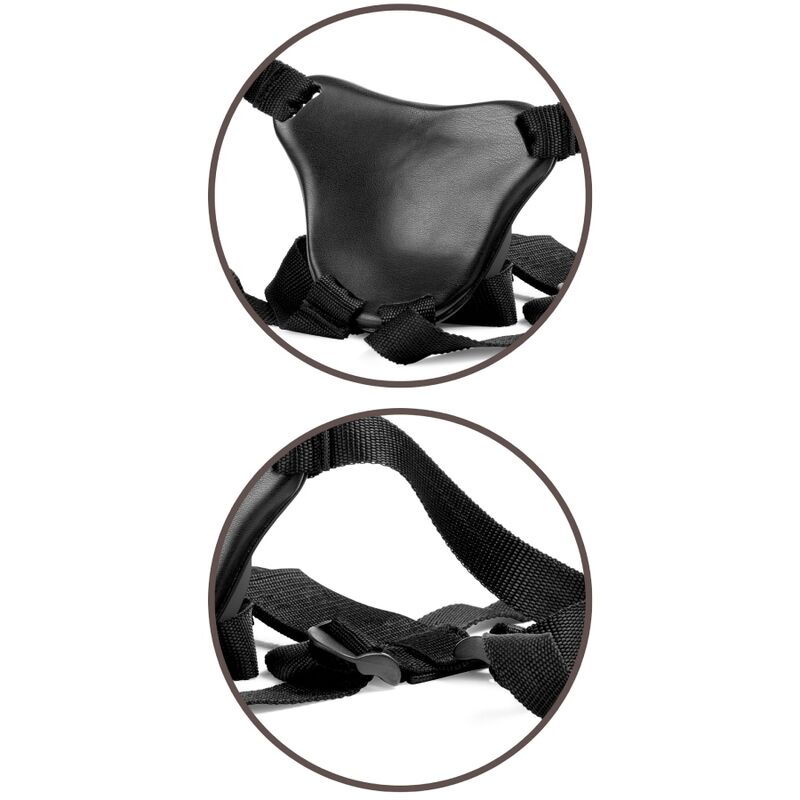 King Cock-Elite Deluxe Set Imbracatura regolabile con anello e testicoli — PIPEDREAMS · Strap-on & Imbracature (immagine 9)