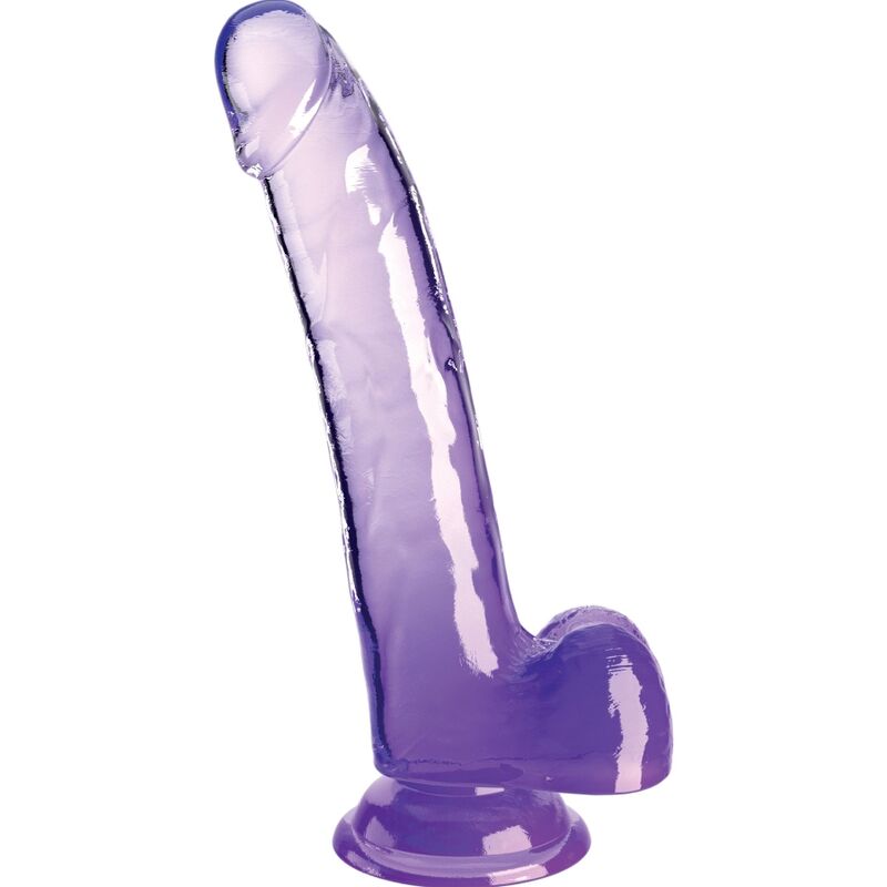 King Cock-Dildo Trasparente con testicoli 20.3 cm Viola-TPE, Ventosa 1 King Cock-Dildo Trasparente con testicoli 20.3 cm Viola-TPE, Ventosa — PIPEDREAMS · Dildo & Stimolatori