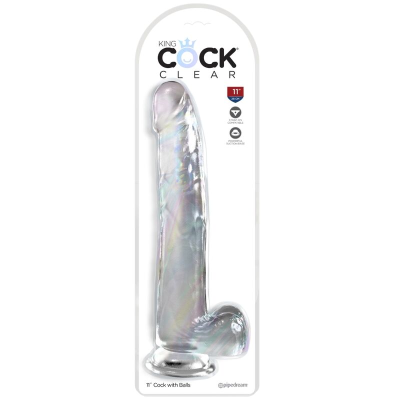 King Cock-Dildo Trasparente con testicoli 24.8 cm 2 King Cock-Dildo Trasparente con testicoli 24.8 cm — PIPEDREAMS · Dildo & Stimolatori (imaginea 2)