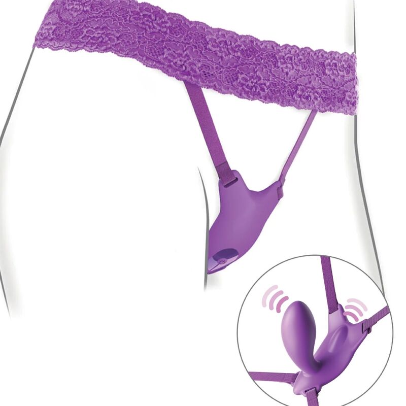 Fantasy For Her-Imbracatura Farfalla G-spot con Vibratore, Ricaricabile — PIPEDREAMS · Strap-on & Imbracature (immagine 5)