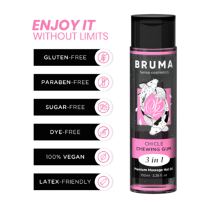 Bruma-Olio da Massaggio Premium Effetto Riscaldatore Aroma Chewing Gum 3 254 Bruma-Olio da Massaggio Premium Effetto Riscaldatore Aroma Chewing Gum 3