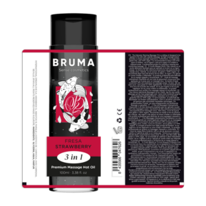 Bruma-Olio da Massaggio Premium Effetto Caldo Fragole 3 in 1 - 100 ml · Massaggio erotico (imaginea 6)
